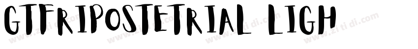 GTFRiposteTRIAL Ligh字体转换